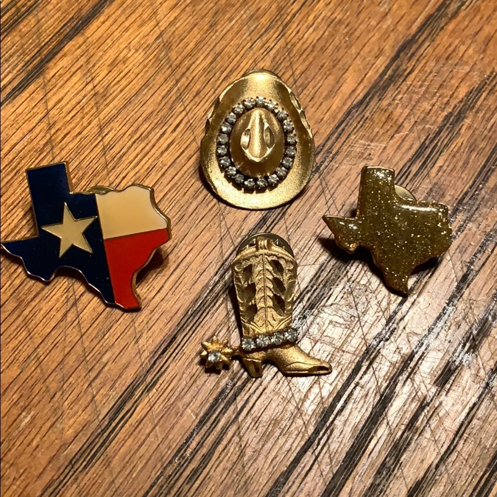 Texas hat pins